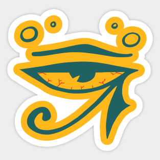 weary eye of Ra Sticker